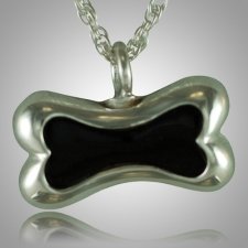 Dog Bone Onyx Cremation Pendant III